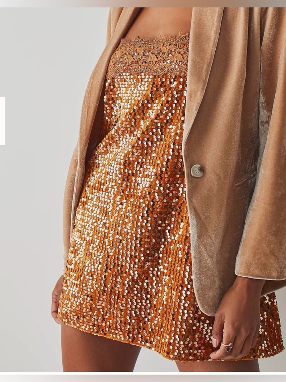 Free People Intimately That Girl Sequin Slip Dress - Picture 6 of 6